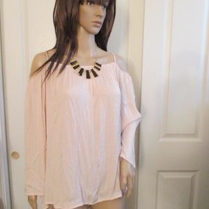 NWT - VINCE CAMUTO blush pink blouse - sz XL - MSRP $89.